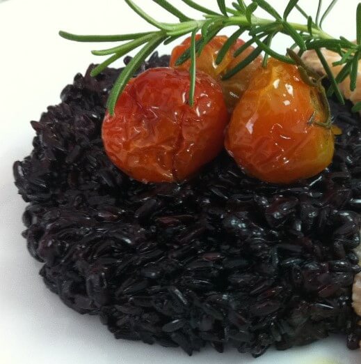 risoto de arroz negro
