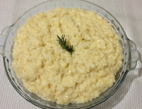 risoto de limão siciliano
